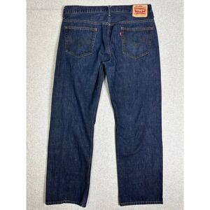Levis 569 Loose Straight Jeans Mens 36x34 (36x31) Dark Wash Denim Pants